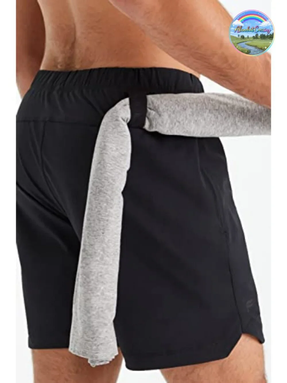 Men's Lined Athletic Shorts Quick-Dry Zip Pocket 7